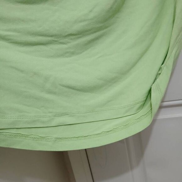 Zedd plus womens 2xl plus size lime green maxi linen minimalist vacation dress - Picture 8 of 8